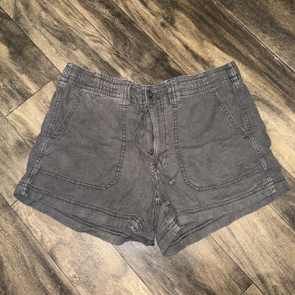 American Eagle Cargo Utility Shorts Hiking Women's Size 6 Grey Pockets Outdoor